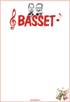 Microsoft Word - Basset-affisch i tegelrött, karikatyr enkel